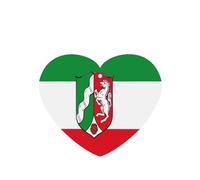 4 tarjetas ambientadoras para coche, diseño de bandera de Renania del Norte, Westfalia, desechables, para vehículos, aroma a lavanda