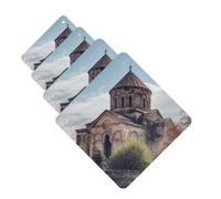 4 tarjetas aromatizantes para coche, de larga duración, doble cara, para colgar, fragancia, tarjeta perfumada, iglesia armenia, tabletas de aromaterapia, espejo retrovisor automático, colgante para