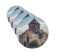 4 tarjetas aromatizantes para coche, de larga duración, doble cara, para colgar, fragancia, tarjeta perfumada, iglesia armenia, tabletas de aromaterapia, espejo retrovisor automático, colgante para