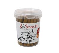 4 tarrinas x 300 g 2&Snacks Barritas Pollo para perros ¡Pack Ahorro!