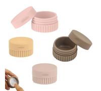 4 Tarros de Crema Recipientes de Viaje de Silicona Multicolor 20ml Contenedores con Tapa para Artículos de Baño Cosméticos Crema Corporal de Manos