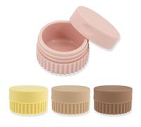 4 Tarros De Crema, Recipientes De Viaje De Silicona Multicolor, Pequeños Recipientes De Viaje De Silicona De 20 Ml para Loción, Polvo, Collar, Aretes, Crema De Manos Corporal