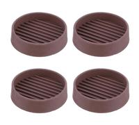 4 tazas giratorias para muebles de 2 x 2 pulgadas, almohadillas redondas de goma para muebles, patas antideslizantes para muebles, posavasos, topes de cama, protectores de patas de suelo, tapones de
