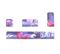 4 teclas de repuesto de 6.25u con barra espaciadora PBT de cinco lados para teclado mecánico