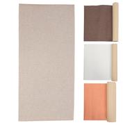 4 Tela Autoadhesiva de Lino para Cubiertas de Libros, 4 Rollos | Acabado Decorativo, Textura Elegante y Tacto Suave, para Diarios, Documentos y Encuadernación