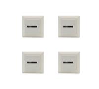 4 Temporizadores HM-1, Contadores Cuadrados Digitales, Escala 0-99999.99, 0.3W, AC220-240V / 50Hz, Contador de Horas, Color .