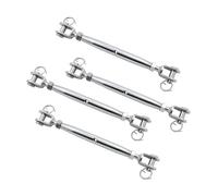 4 tensores de cuerpo cerrado acero inoxidable 316, mordazas y M5, M6 M8, herrajes aparejo pulidos alta resistencia for barcos yates Para Tensor Cuerda(M5)