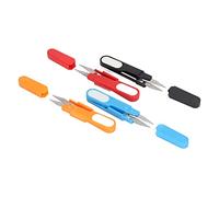 4 tijeras de coser de 4,7 pulgadas, tijeras de hilo, mini pequeñas de acero inoxidable con tapas, cortadoras de hilo para costura, manualidades