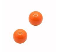 4 tiradores de cerámica de colores, tiradores de muebles de cocina, pomos en forma de bola, pomos vintage de cerámica con tornillos, para armarios, cajones y puertas de armarios, color naranja, 33 x
