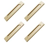 4 tiradores de puerta corredera autoadhesivos modernos de aleación de aluminio para armarios, muebles, herrajes resistentes al óxido