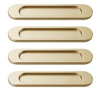 4 tiradores de puerta corredera autoadhesivos modernos de aleación de aluminio para armarios, muebles, herrajes resistentes al óxido