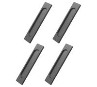 4 tiradores de puerta corredera autoadhesivos modernos de aleación de aluminio para armarios, muebles, herrajes resistentes al óxido