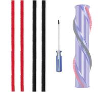 4 tiras de felpa de repuesto para aspiradora Dyson Original Old V7, accionamiento directo, cepillo con destornillador (Old V7)