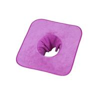 4 toallas de masaje para cama de masaje, toalla de mesa de masaje con hoja de masaje con agujero facial, toalla reutilizable para spa de belleza, acabado cepillado suave al tacto (violeta mediano)