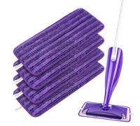 4 Toallitas reutilizables lavables para escobas Swiffer WetJet Spray de microfibra
