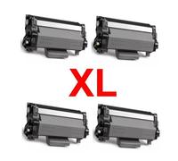 4 toner compatibles para Brother TN2510XL TN-2510 XL TN2510 XL alta capacidad