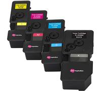 4 Tóners compatibles para Kyocera TK-5230 ECOSYS M5521cdn M5521cdw P5021cdn P5021cdw | Negro: 2600 páginas & Cian/Magenta/Amarillo: 2200 páginas