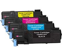 4 Tóners compatibles para Xerox Phaser 6500DN, 6500N, WorkCentre 6505DN, 6505N | Negro: 3000 páginas & Cian/Magenta/Amarillo: 2500 páginas