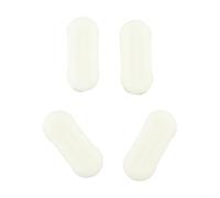 4 topes de repuesto para asiento de inodoro, almohadillas antideslizantes de plástico blanco para la mayoría de asientos estándar, kit de reparación fuerte, 5 x 1,7 cm