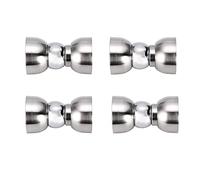 4 topes magnéticos de acero inoxidable, mini topes de puerta para el hogar, oficina, comercial