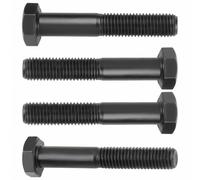 4 Tornillos Cuchilla Cortacésped 3/8" 24 UNF 50,8mm para Tractor de Césped | Set de 4 Pernos Hexagonales de Acero Con Capa Antióxido, Rosca Fina Paso Americano, Compatibilidad Con Modelos Alpina