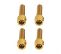 4 tornillos de acero para manillar de bicicleta M5 x 20 mm M6 x 20 mm para una mayor durabilidad (M5 x 20 amarillo1)