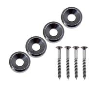 4 tornillos de montaje para cuello de guitarra, casquillos y pernos para guitarra eléctrica, casquillos de montaje de junta de cuello de guitarra eléctrica