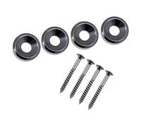 4 tornillos de montaje para cuello de guitarra, casquillos y pernos para guitarra eléctrica, casquillos de montaje de junta de cuello de guitarra eléctrica