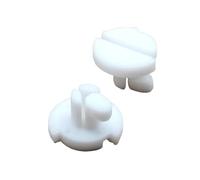 4 Tornillos de Repuesto para Rejillas de Refrigerador Caravana o Autocaravana, Plástico, Color Blanco