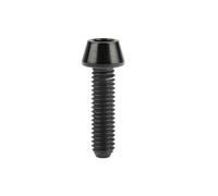 4 tornillos de titanio M4 x 8 12 15 20 mm con cabeza de llave Allen for caja de cambios delantera y trasera de bicicleta(Black,8MM_M4)
