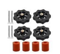 4 tornillos M3/M4, tuercas, resorte de nivelación cama calefactable, piezas perilla, plataforma impresión for impresoras 3D, accesorios calibración for Ender-3(Brown,M3)