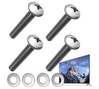 4 tornillos M8 de 45 mm con arandelas para Samsung Sony Toshiba TV Soporte de pared