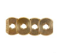 4 tornillos y tuercas de montaje hidrofoil para tabla de surf, kit de hardware de metal compatible con láminas M6 y M8, amarillo