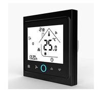 4 Tubo WiFi Smart Central Aire Acondicionador Termostato Controlador de Temperatura 3 Trabajo de velocidad(Nero)