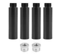 4 tubos de extensión para soporte de micrófono, varilla de micrófono hembra a macho de 5/8 pulgadas para soportes de escritorio y brazos