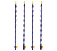 4 tubos de refrigerante flexibles universales, 700 mm de longitud, rosca de conector G3/8, tubo de refrigerante de agua y aceite de plástico flexible para sistema de refrigeración hidráulica