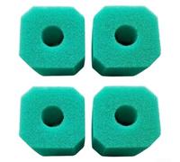 4 tubos de repuesto para elementos de esponja para unidades de filtro de acuario V1 y S1, medios de filtración sin marca (verde 4 piezas)