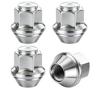 4 tuercas de aleación M12 x 1.5, tuercas cónicas de una sola pieza de 19 mm hexagonales, tuerca de extremo cerrado, repuesto de tuerca de neumático compatible con Ford Focus, Fiesta, Fusion, Escort