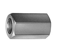 4 tuercas de unión hexagonales M16 x 50, galvanizadas, M16 x 50, SW24, 4 unidades