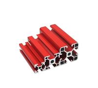 4 Uds 2020N2 carril lineal de extrusión perfil aluminio rojo con ranura en T for impresora 3D CNC o marco dispositivo(780mm)