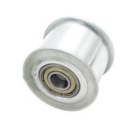 4 Uds., 24 dientes, 5M, tensor de polea loca, diámetro de rueda 5/6/7/8/10/12/15mm con rodamiento for ancho de 15mm/20mm/25mm, guía HTD5M, polea síncrona(Bore 5mm No teeth,For width 15mm)