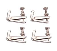 4 Uds 3/4 4/4 cuerdas de violín afinación fina oro plata negro juego de piezas de Metal accesorios violín (Color : Silver 4pcs)