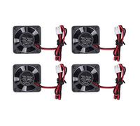 4 Uds 3010 DC Ventilador sin Escobillas 2pin Terminal DC Ventilador de Refrigeración Reemplazo para Impresora 3D Extrusora Hot End V6 V5 CPU (CC24V)