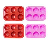 4 Uds 6 Uds Moldes Semicirculares Para Pasteles Moldes De Silicona Moldes Para Gelatina Moldes Para Velas Moldes Para Manualidades Diy
