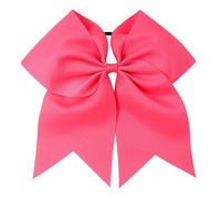 4 Uds 7 pulgadas sólido Cheer lazos cinta moño for cabello con coleta elástica soporte for el for bandas for accesorios for Para Animadoras(Color 1)