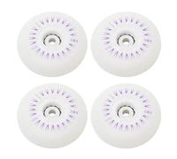 4 Uds 90A ruedas de patín intermitentes rodillo en línea luminoso interior exterior resistente al desgaste luz deslizante segura colorida para Patinaje de Doble Fila en Interiores o Exteri(72mm)
