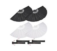4 Uds. Abanico Plegable de Seda, Abanico de Mano Chino JaponéS Kung Fu Tai , Abanico de Mano, Accesorio de Baile Plegable, Abanico Artesanal