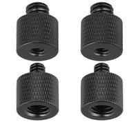 4 Uds Adaptador de Soporte de Micrófono, 1/4 Macho a 3/8 Hembra y 3/8 Macho a 1/4 Hembra Adaptador de Tornillo para Trípode Adaptador de Tornillo para Cámara para Soporte de Micrófono Trípode
