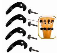 4 Uds afinadores finos for violonchelo 4/4 cuerdas for violonchelo negro ganchos ajustadores afinadores, accesorios de piezas de cola for violonchelo