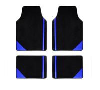 4 Uds. Alfombrillas Universales para El Suelo Coche Juego Completo Alfombrillas para Los Pies Automóvil Tapis Sol para Autos(Black and blue2)